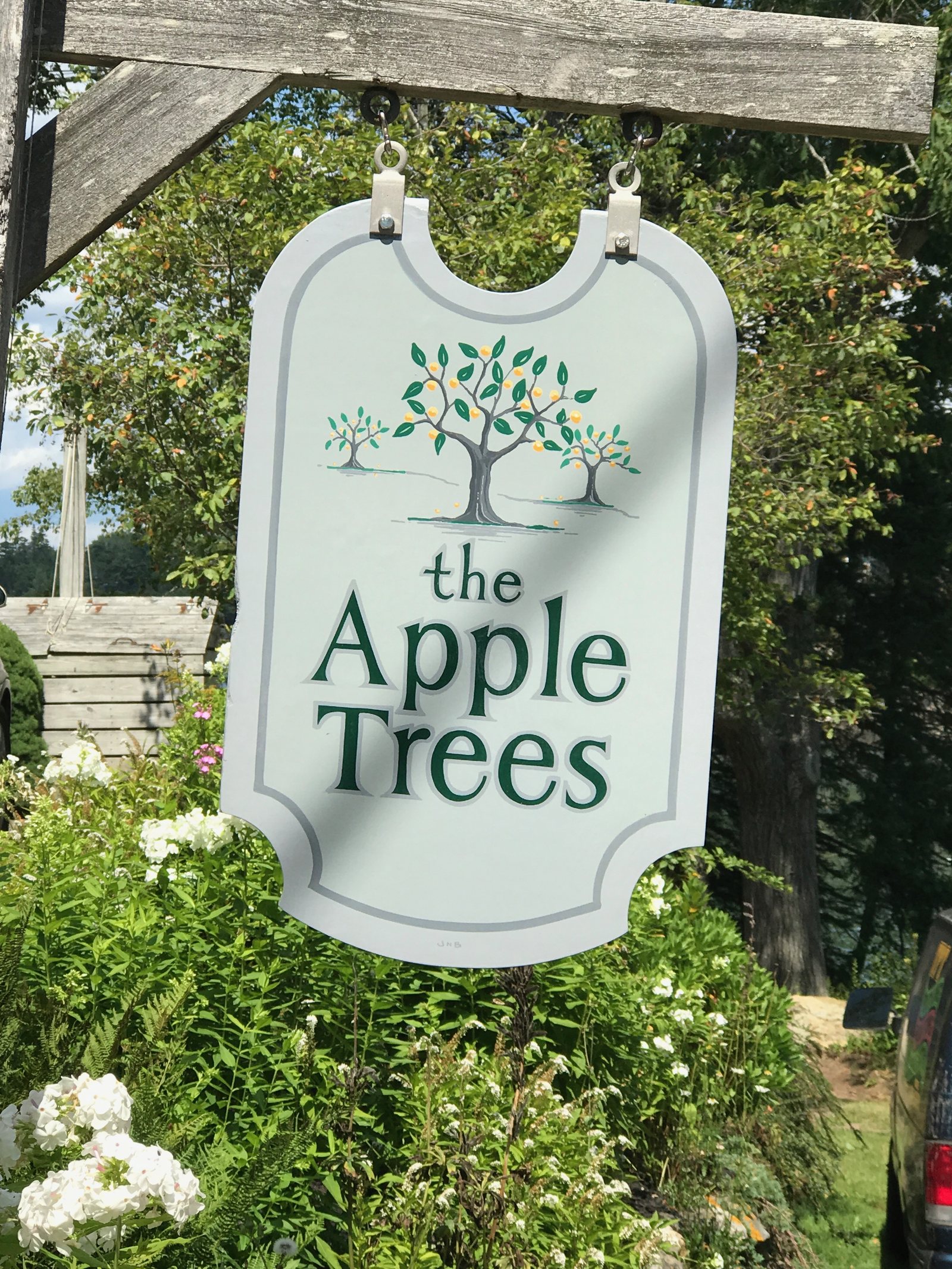 The sign at the top of the drive